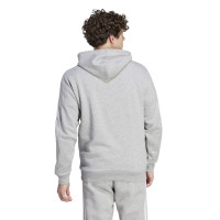 adidas Essentials Fleece Sweat à Capuche Gris Blanc