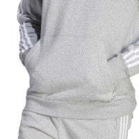 adidas Essentials Fleece Hoodie Grijs Wit