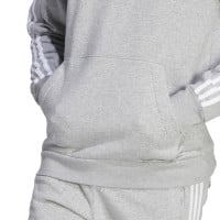 adidas Essentials Fleece Survêtement de Jogging à Capuche Gris Blanc