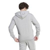 adidas Essentials Fleece Survêtement de Jogging Full-Zip Gris Blanc