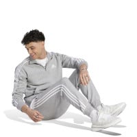 adidas Essentials Fleece Pantalon de Jogging Gris Clair Blanc