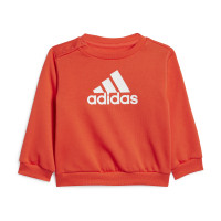 adidas Badge of Sport Joggingpak Baby / Peuters Rood Zwart Wit