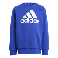 adidas Essentials Big Logo Fleece Survêtement Tout-Petits Bleu Bleu Foncé Blanc