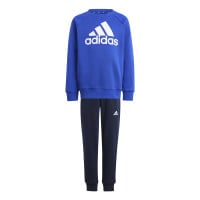 adidas Essentials Big Logo Fleece Survêtement Tout-Petits Bleu Bleu Foncé Blanc