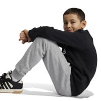 adidas Essentials Big Logo Fleece Joggingpak Kids Zwart Grijs Wit