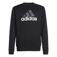 adidas Essentials Big Logo Fleece Survêtement Enfants Noir Gris Blanc