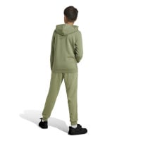 adidas Essentials Big Logo Survêtement à Capuche Jogging Enfants Vert Olive Noir Blanc