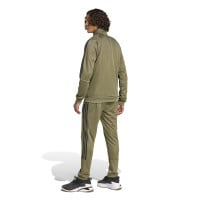 adidas Sportswear 3-Stripes Survêtement Full-Zip Vert Olive Noir