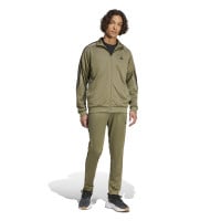 adidas Sportswear 3-Stripes Survêtement Full-Zip Vert Olive Noir