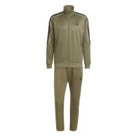 adidas Sportswear 3-Stripes Survêtement Full-Zip Vert Olive Noir