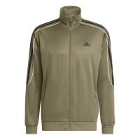 adidas Sportswear 3-Stripes Survêtement Full-Zip Vert Olive Noir