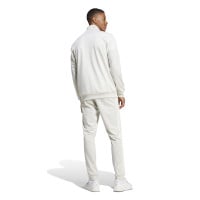 adidas Sportswear 3-Stripes Survêtement Full-Zip Gris Blanc