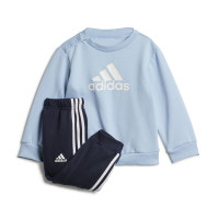 adidas Badge of Sport Joggingpak Baby / Peuters Lichtblauw Zwart Wit