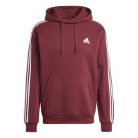 adidas Essentials Fleece Survêtement de Jogging à Capuche Bordeaux Blanc