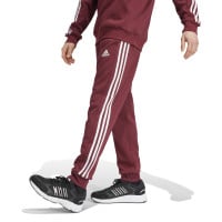 adidas Essentials Fleece Survêtement de Jogging à Capuche Bordeaux Blanc