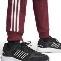 adidas Essentials Fleece Pantalon de Jogging Bordeaux Blanc