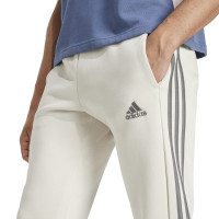 adidas Essentials Fleece Pantalon de Jogging Blanc Gris Foncé