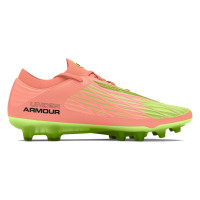 Under Armour Magnetico Elite 4.0 Gras Voetbalschoenen (FG) Oranje Groen