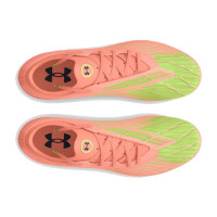 Under Armour Magnetico Elite 4.0 Gras Voetbalschoenen (FG) Oranje Groen