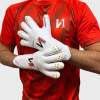 Onekeeper Viper Gants de Gardien de But Blanc Noir Rouge