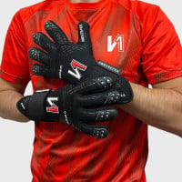 Onekeeper Viper Gants de Gardien de But Noir Blanc Rouge