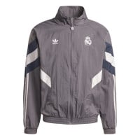 adidas Real Madrid Originals Trainingspak Full-Zip 2024-2025 Bruin Donkergrijs Beige