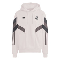 adidas Real Madrid Originals Hooded Trainingspak 2024-2025 Beige Donkergrijs Bruin