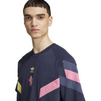 adidas Juventus Originals T-Shirt 2024-2025 Bleu Foncé Jaune Rose