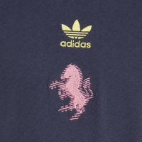 adidas Juventus Originals T-Shirt 2024-2025 Bleu Foncé Jaune Rose