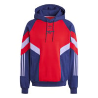 adidas Arsenal Originals Sweat à Capuche 2024-2025 Bleu Foncé Rouge Mauve Clair