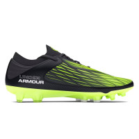 Under Armour Magnetico Elite 4.0 Gras Voetbalschoenen (FG) Zwart Groen