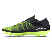 Under Armour Magnetico Elite 4.0 Gras Voetbalschoenen (FG) Zwart Groen