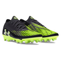 Chaussures de football Under Armour Magnetico Elite 4.0 Grass (FG) Noir/Vert