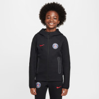 Nike Paris Saint-Germain Tech Fleece Survêtement 2024-2025 Enfants Noir Anthracite Rouge