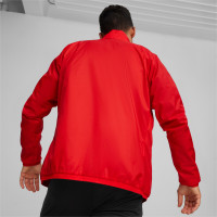 PUMA teamGOAL All Weather Veste Rouge Blanc