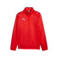 PUMA teamGOAL All Weather Veste Rouge Blanc