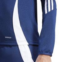 adidas Tiro 24 Trainingstrui 1/4-Zip Dames Donkerblauw Wit