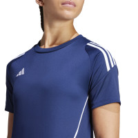 adidas Tiro 24 Trainingsshirt Dames Donkerblauw Wit