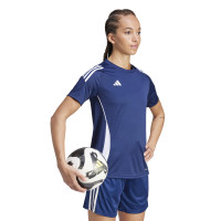 adidas Tiro 24 Maillot d'Entraînement Femmes Bleu Foncé Blanc