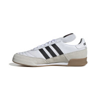 Chaussures de football en salle Adidas Mundial Goal (IN) blanches, noires et dorées