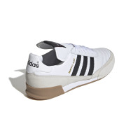 Chaussures de football en salle Adidas Mundial Goal (IN) blanches, noires et dorées