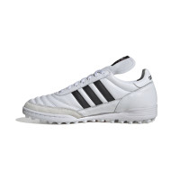 Chaussures de football Adidas Mundial Team Turf (TF) blanches, noires et dorées