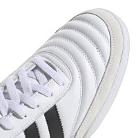 Chaussures de football Adidas Mundial Team Turf (TF) blanches, noires et dorées