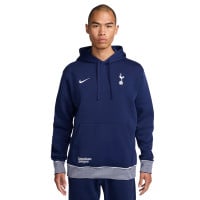 Nike Tottenham Hotspur Club Survêtement Sweat à Capuche 2024-2025 Bleu Foncé Blanc