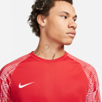 Chemise d'entraînement Nike Dri-Fit Academy, rouge et blanc