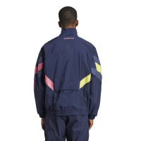 adidas Juventus Originals Survêtement Full-Zip 2024-2025 Bleu Foncé Jaune Rose