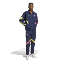 adidas Juventus Originals Survêtement Full-Zip 2024-2025 Bleu Foncé Jaune Rose