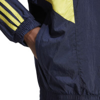 adidas Juventus Originals Survêtement Full-Zip 2024-2025 Bleu Foncé Jaune Rose