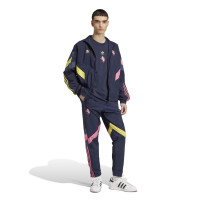 adidas Juventus Originals Survêtement Full-Zip 2024-2025 Bleu Foncé Jaune Rose