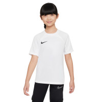 Maillot d'entraînement Nike Dri-Fit Strike III pour enfant blanc noir